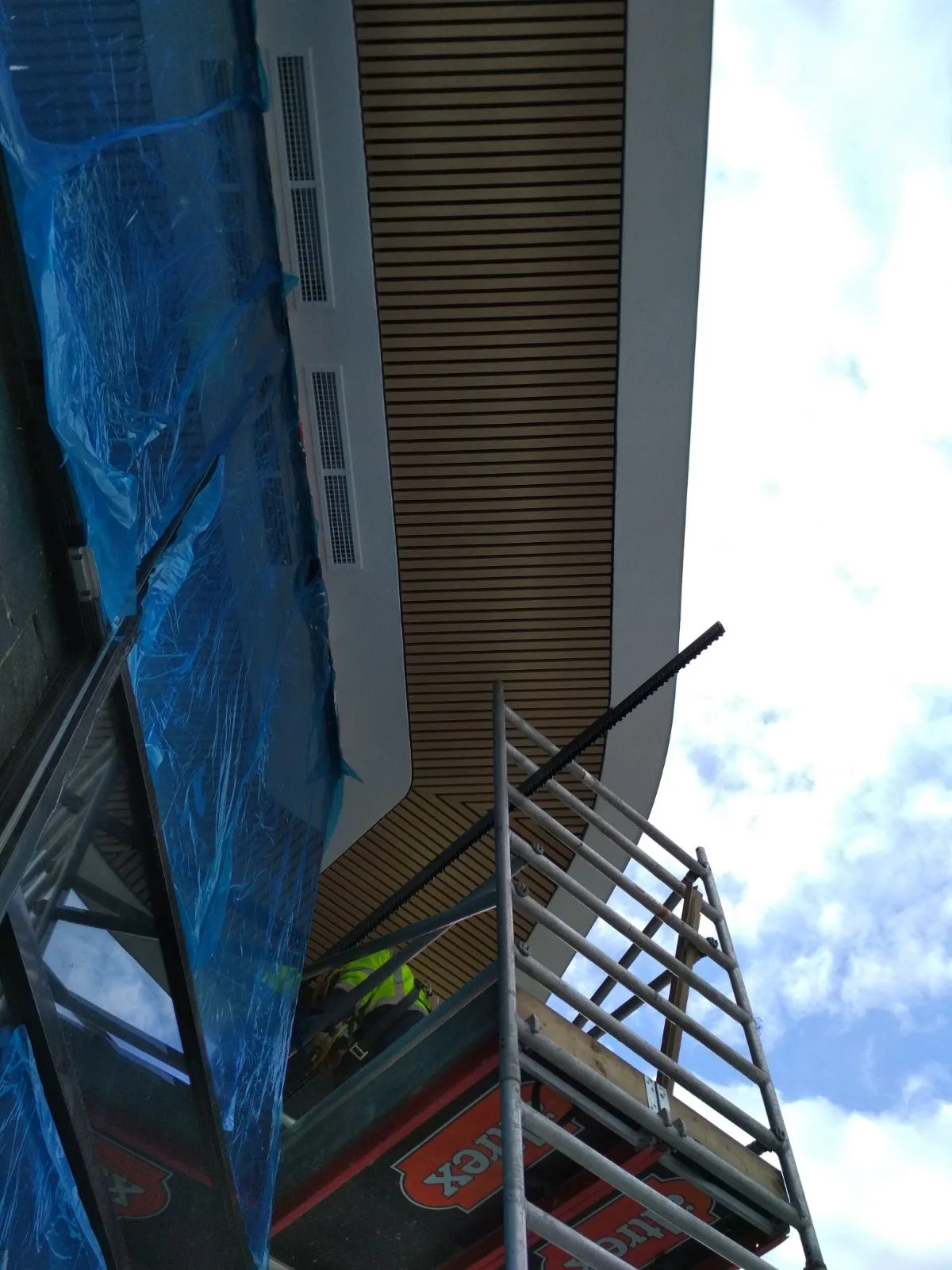 Balkone eines Wohngebäudes